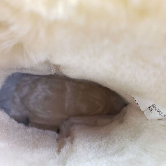 Style & Co Tiny2 Womens Sz 6 Gold Shimmer Leather Mid Calf FauxFur Winter Boots - Picture 9 of 11